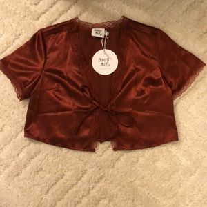 Princess Polly Vintage Tie Up Top